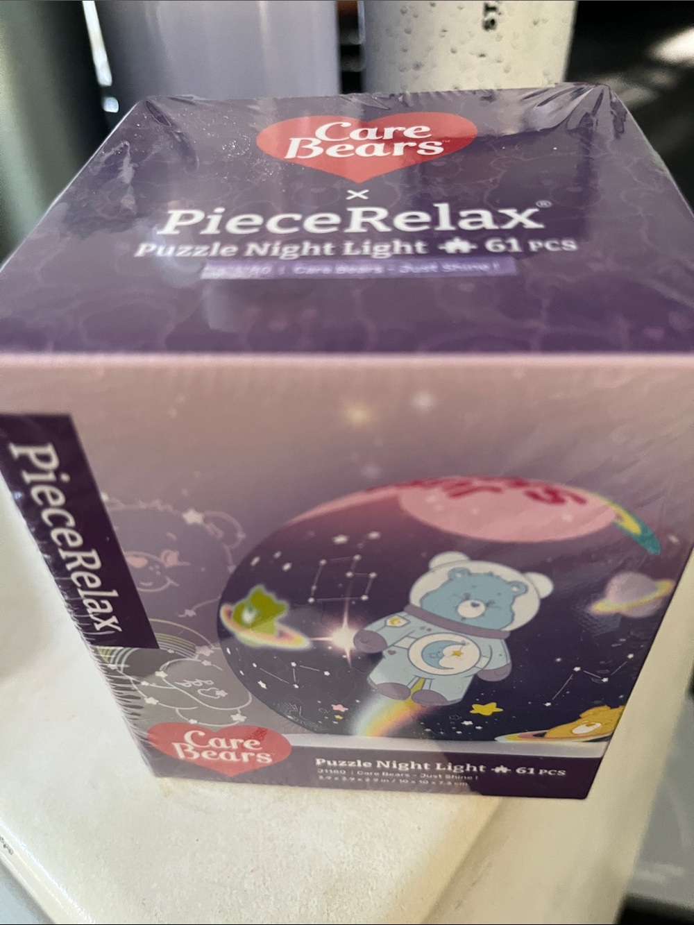 60+ Piece Night Light Puzzle Care Bears - Sparkling Space!
